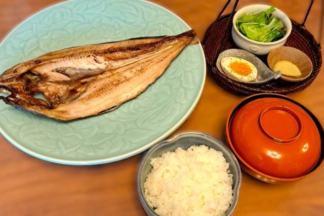 北海道産ホッケの開き定食