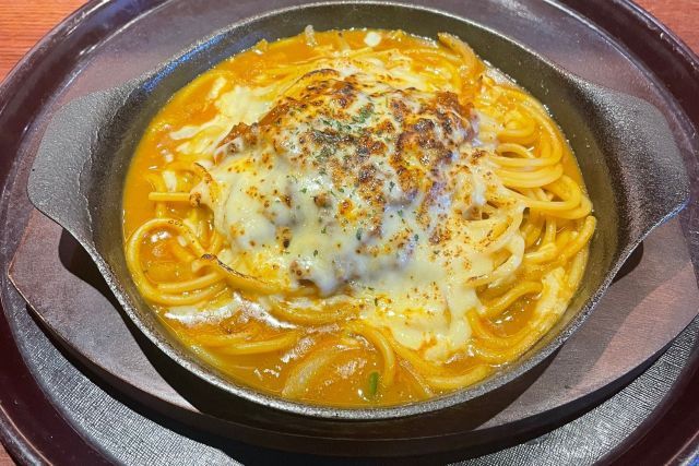 ミートチーズカレースパゲティ